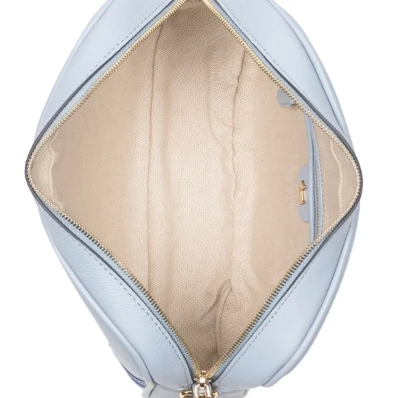 💙🔹️RADLEY LONDON🔹️ Blue Leather Shore Thing small Zip top  Crossbody Bag - Picture 6 of 8
